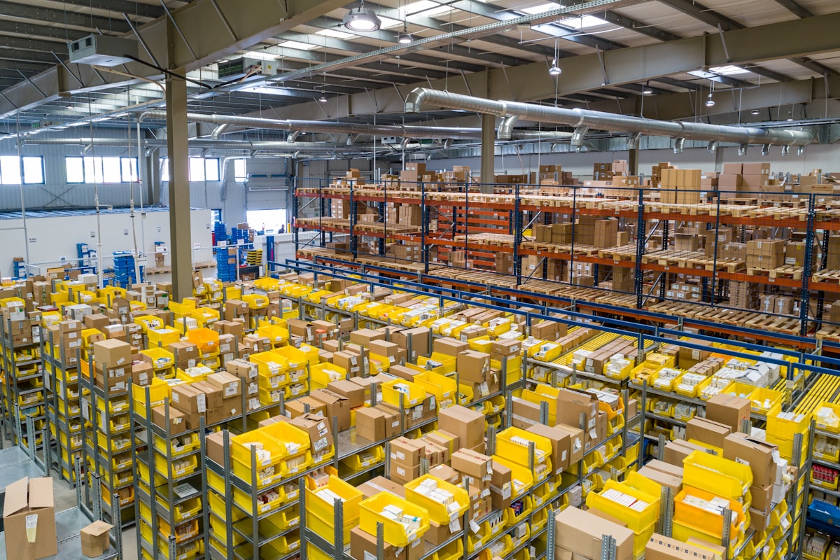 Modern warehouse and logistics center