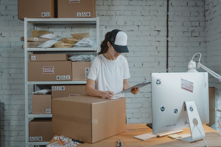 Small business managing logistics