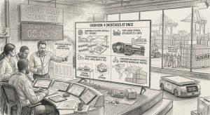 Four Shortages at Once: A Supply Chain Stress Test