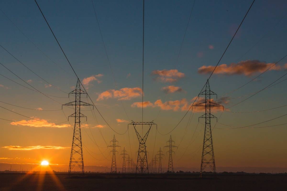 Wind turbines representing green energy transition in logistics