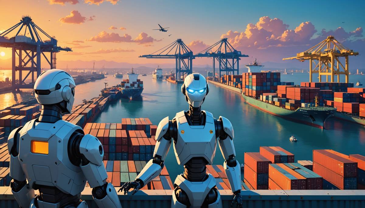 AI agent coordinating container port operations