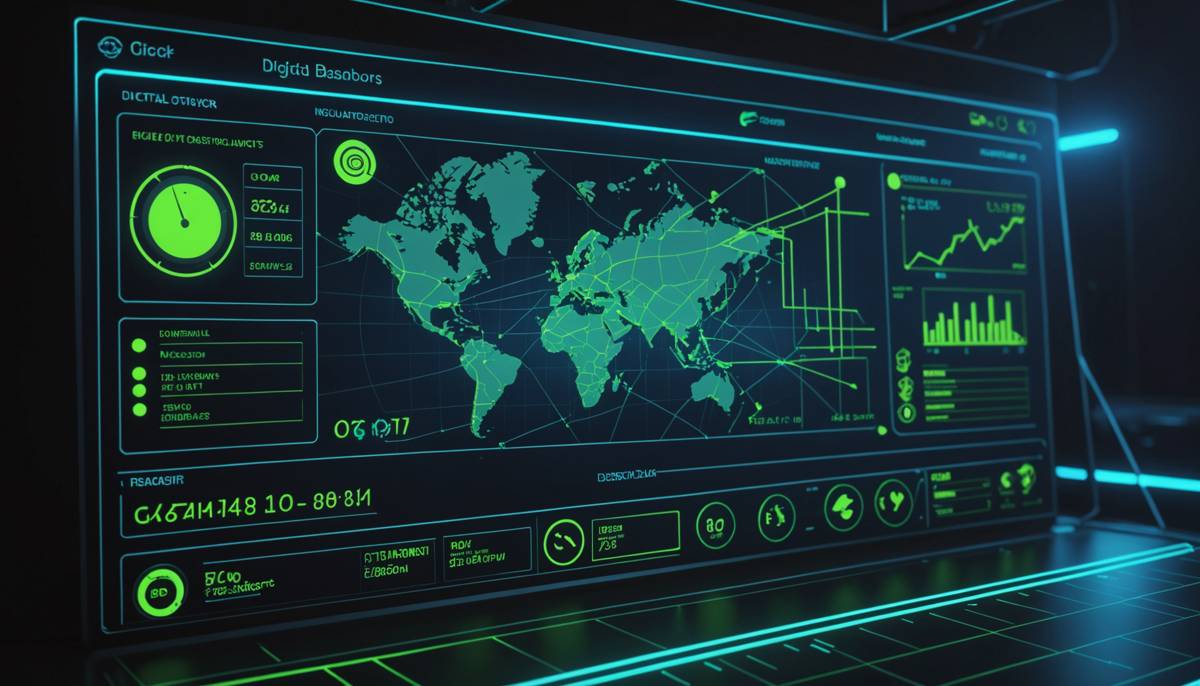 Digital supply chain decision-making concept