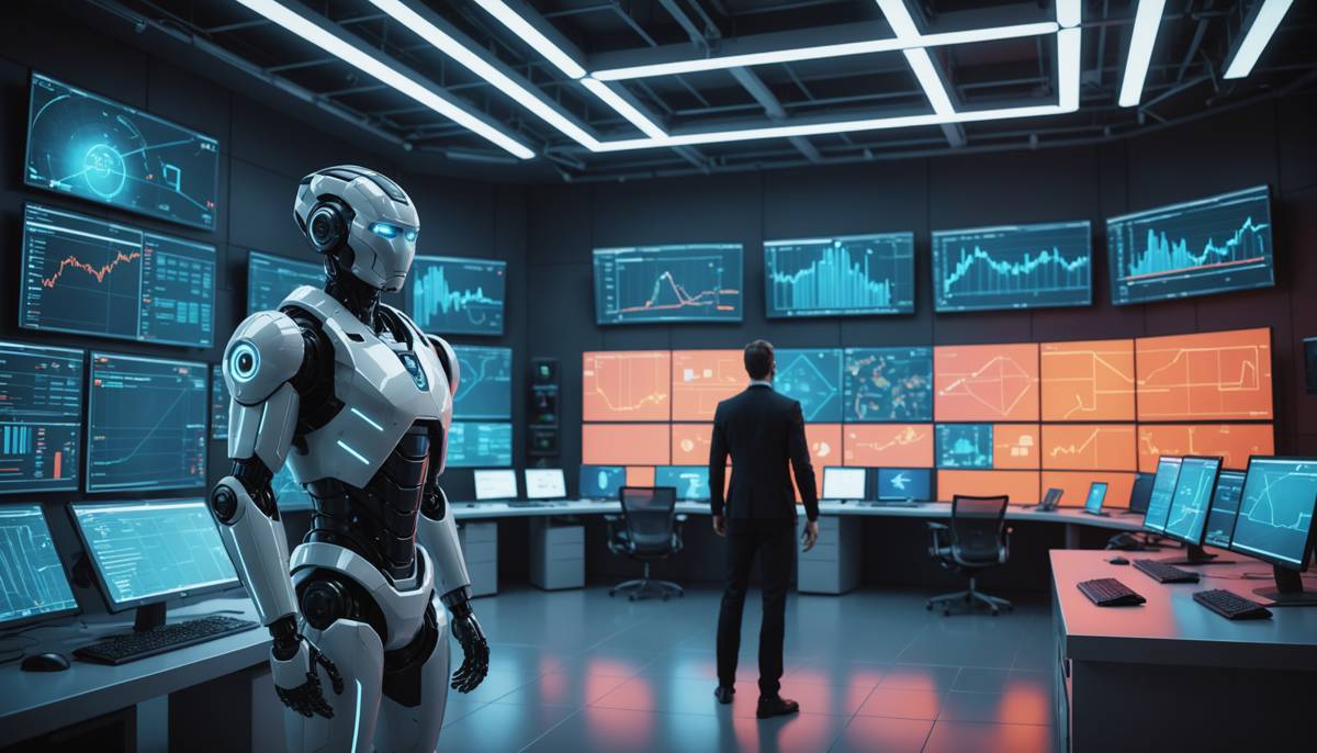 Supply chain planner working alongside AI systems